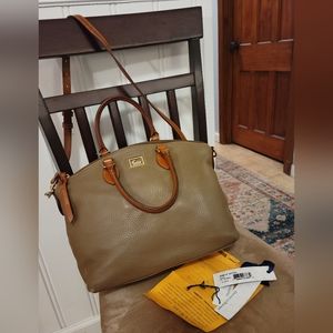 Dooney and Bourke Taupe Satchel
